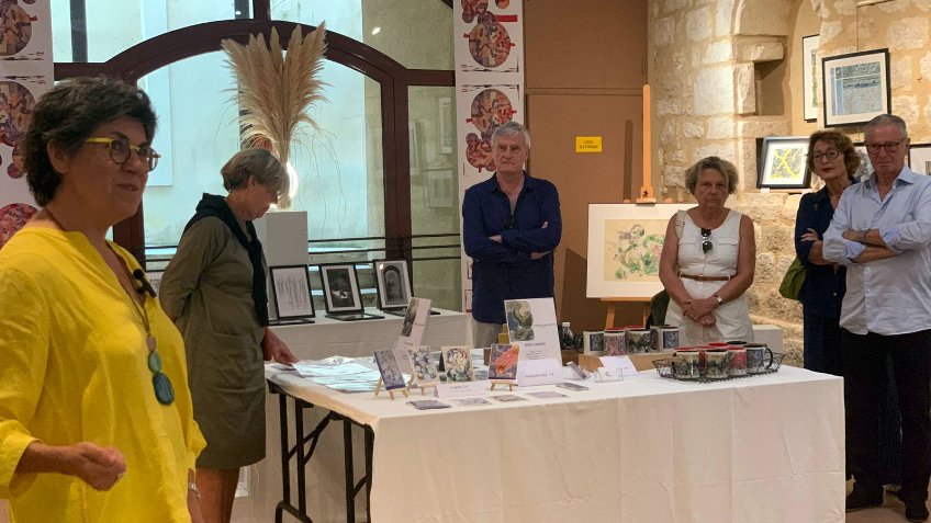 Vernissage de l'exposition de Clotilde Cazamajour