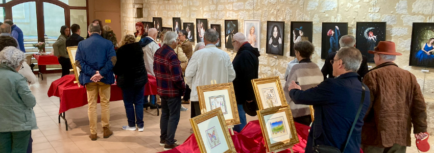 Vernissage de l'exposition de Christine Mourges